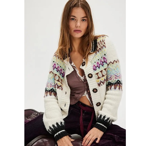 Free People Multicolor Patterned Sweater - Picture 2 of 3